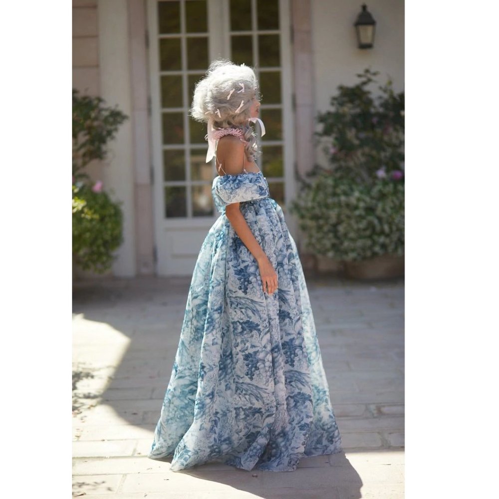 Selkie Louie Toile Puff Gown - XXS - Picture 3 of 7